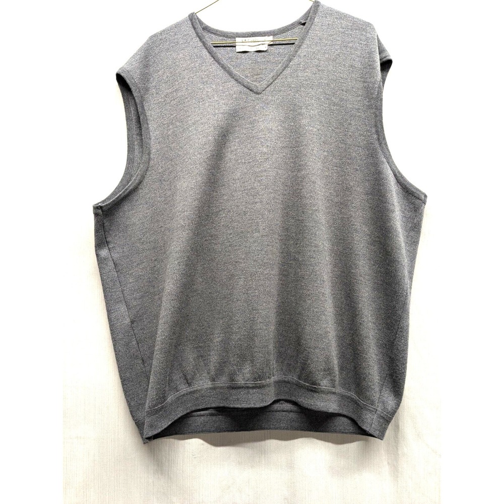 ST. CROIX COLLECTIONS For Foursome Golf V Neck 100% Wool Vest Size Mens Sz: XXL